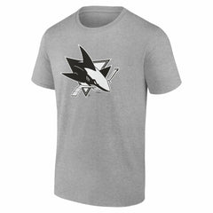 San Jose Sharks Big & Tall Personalized Name & Number Monochrome T-Shirt - Gray | US 203773749