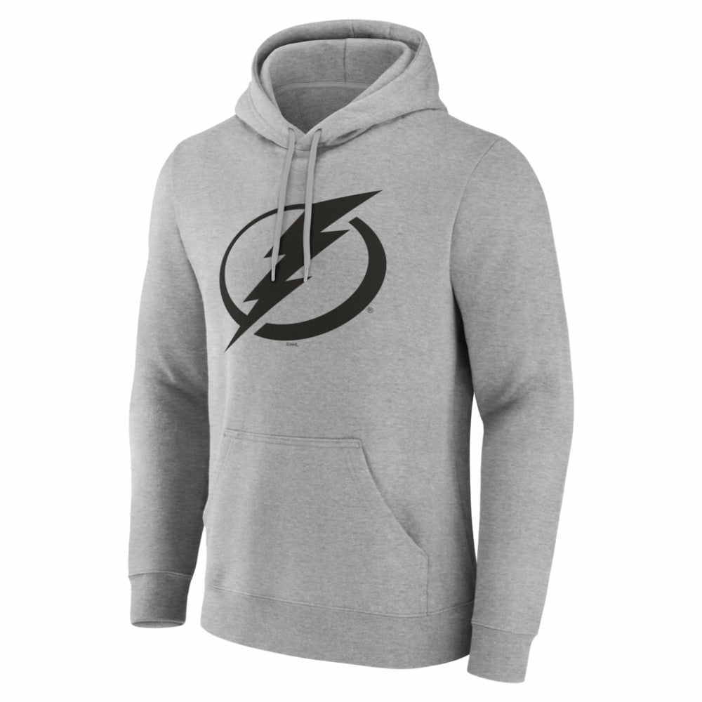 Tampa Bay Lightning Big & Tall Personalized Name & Number Monochrome Pullover Hoodie - Gray | US 203773757