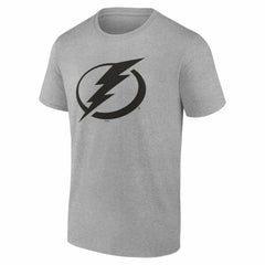 Tampa Bay Lightning Big & Tall Personalized Name & Number Monochrome T-Shirt - Gray | US 203773758