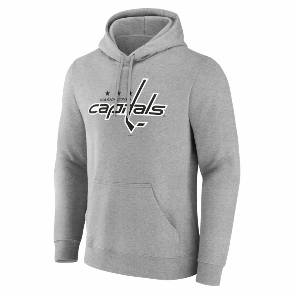 Washington Capitals Big & Tall Personalized Name & Number Monochrome Pullover Hoodie - Gray | US 203773772