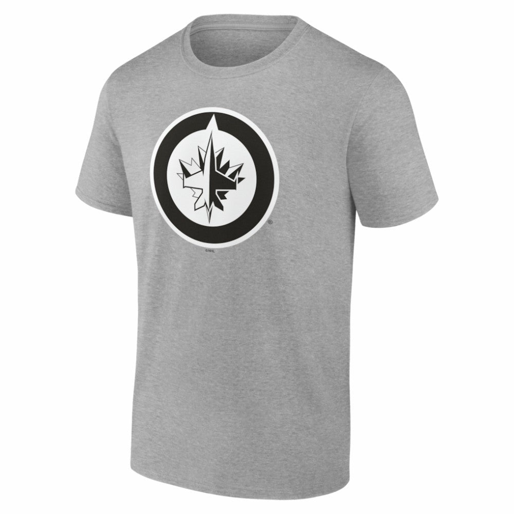 Winnipeg Jets Big & Tall Personalized Name & Number Monochrome T-Shirt - Gray | US 203773776