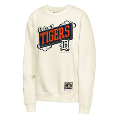 Detroit Tigers Mitchell & Ness Youth Retro Billboard Sweatshirt - Natural Sweatshirts