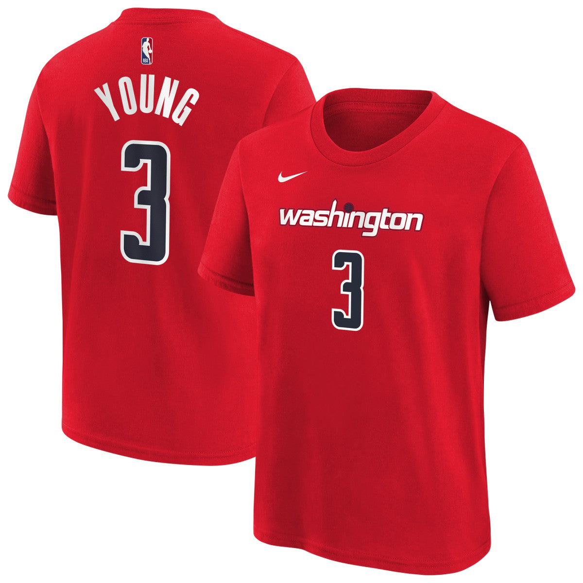 Trae Young Washington Wizards Youth 2026 Name & Number T-Shirt Red - Nike outlet