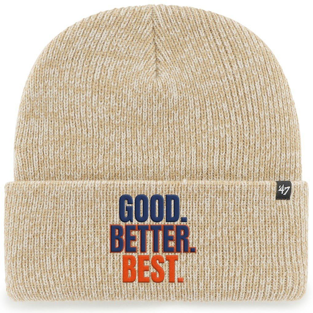 Chicago Bears '47 Good. Better. Best. Cuffed Knit Hat - Khaki Hats
