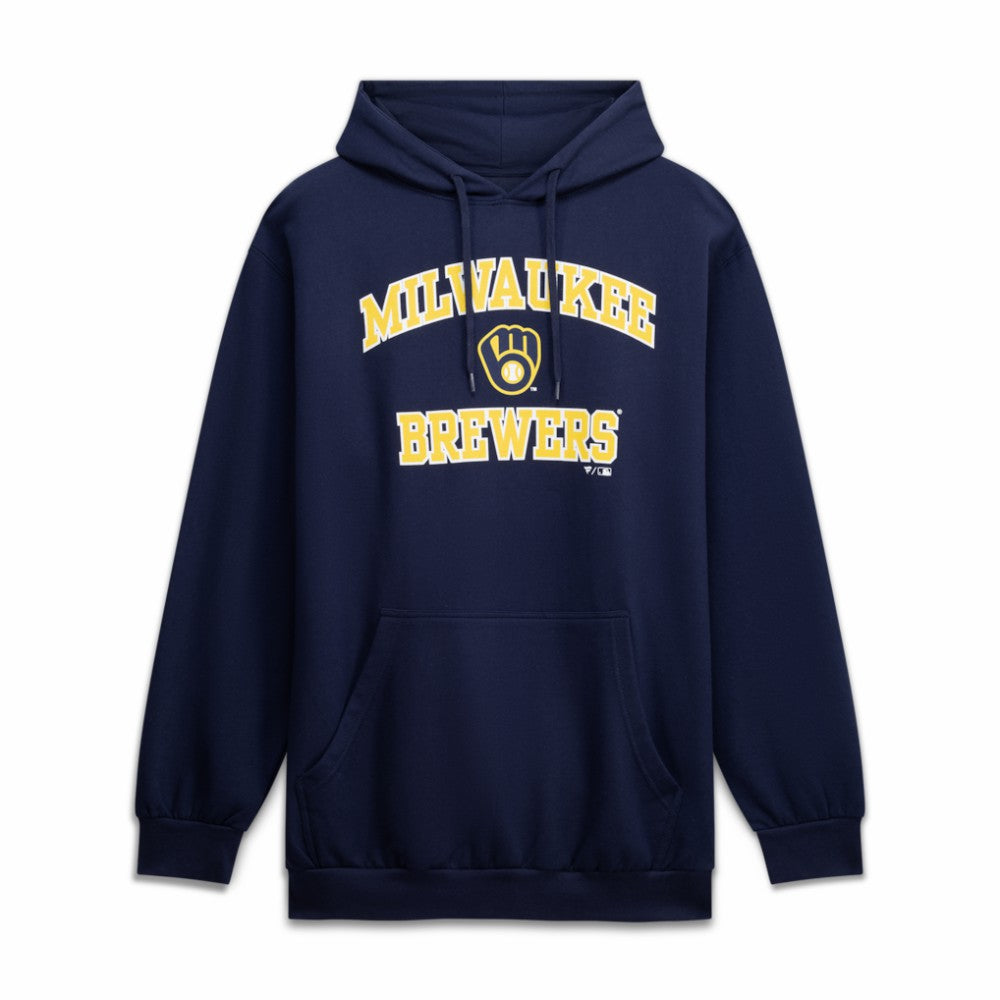 Milwaukee Brewers Fanatics Big & Tall Heart & Soul Hoodie - Navy Hoodies