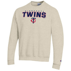 Minnesota Twins Champion Eco Powerblend Sweatshirt - Oatmeal Sweatshirts