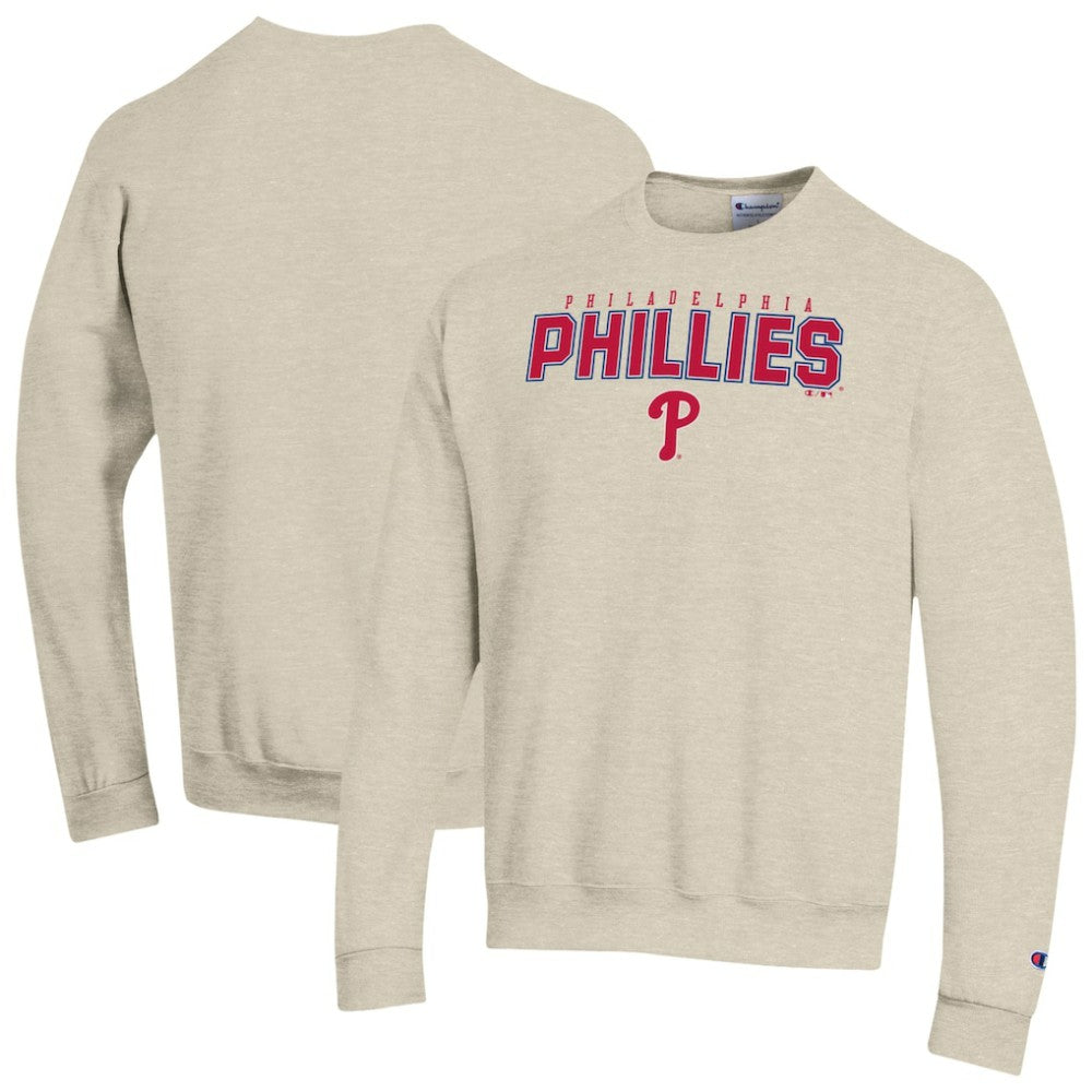 Philadelphia Phillies Champion Eco Powerblend Sweatshirt - Oatmeal Sweatshirts