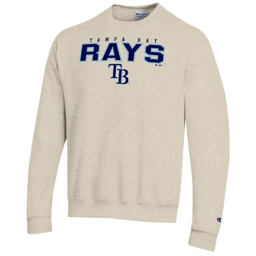 Tampa Bay Rays Champion Eco Powerblend Sweatshirt - Oatmeal Sweatshirts