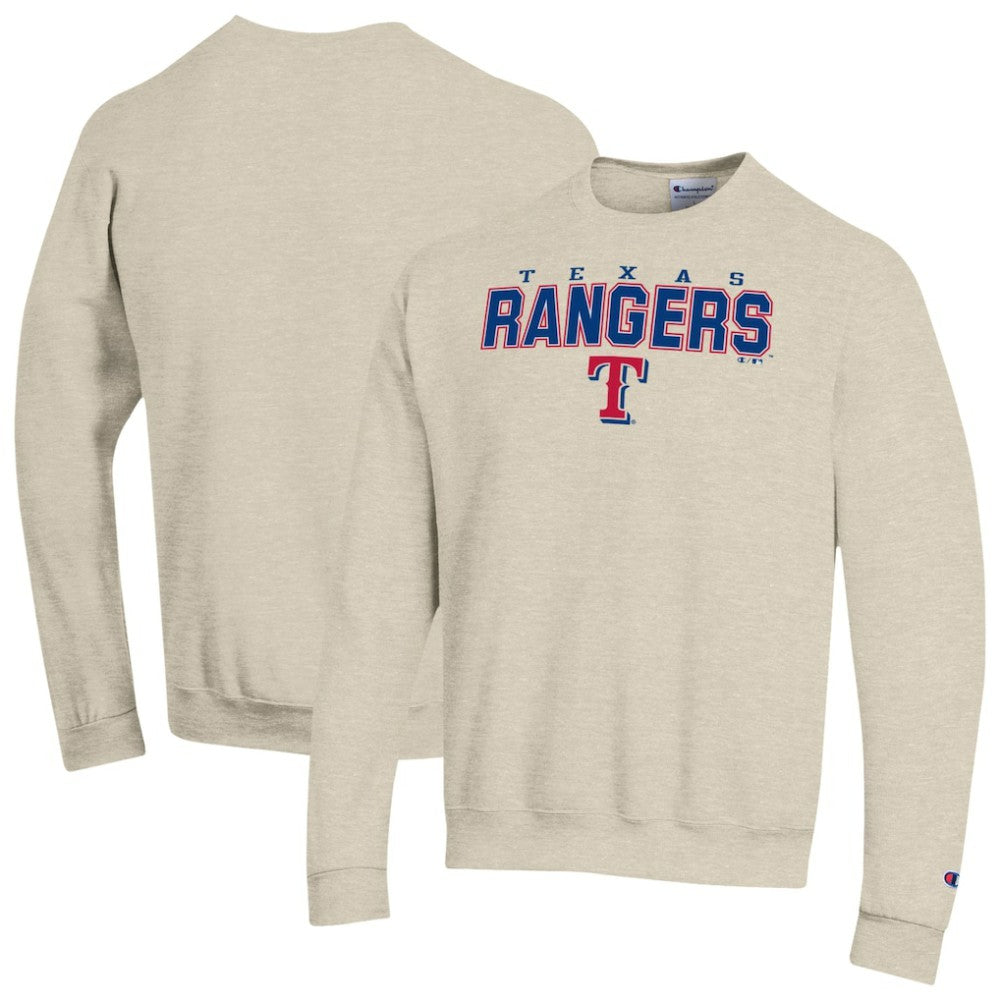 Texas Rangers Champion Eco Powerblend Sweatshirt - Oatmeal Sweatshirts
