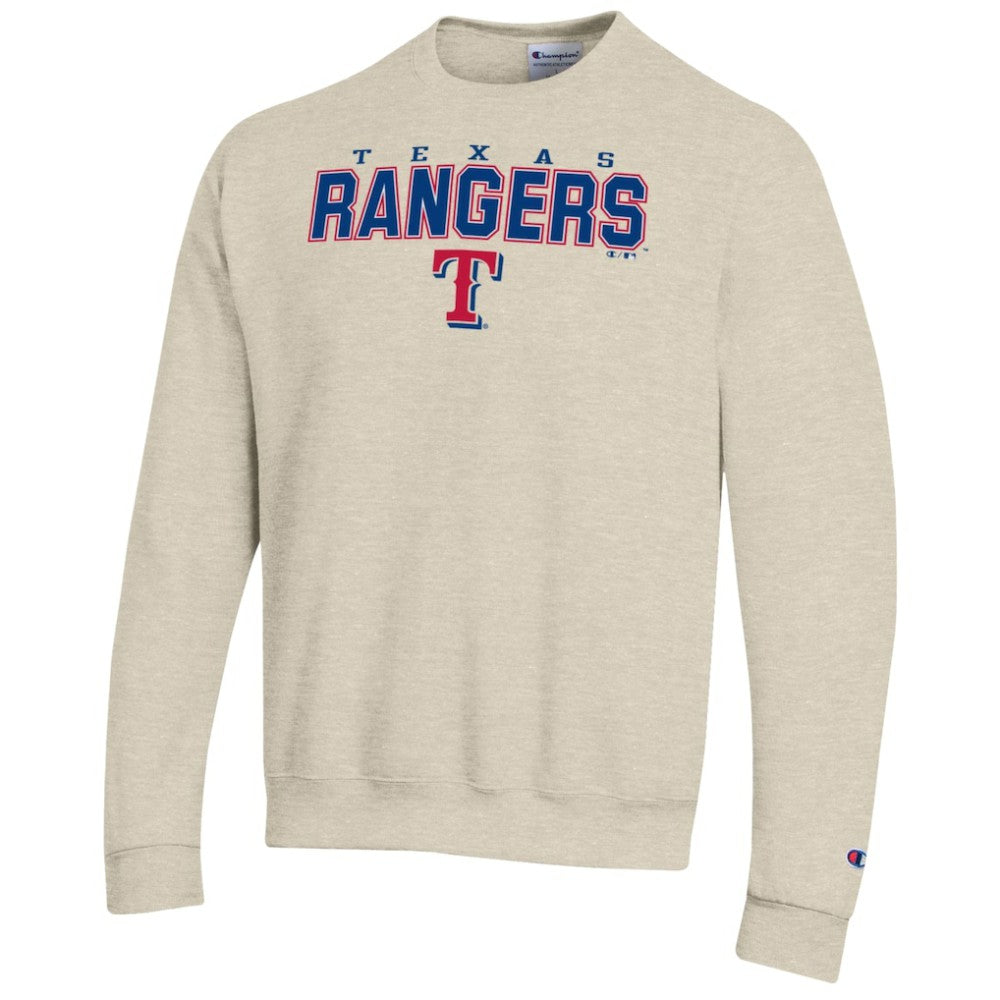 Texas Rangers Champion Eco Powerblend Sweatshirt - Oatmeal Sweatshirts