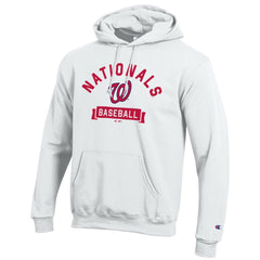 Washington Nationals Champion Eco Powerblend Hoodie - White Hoodies