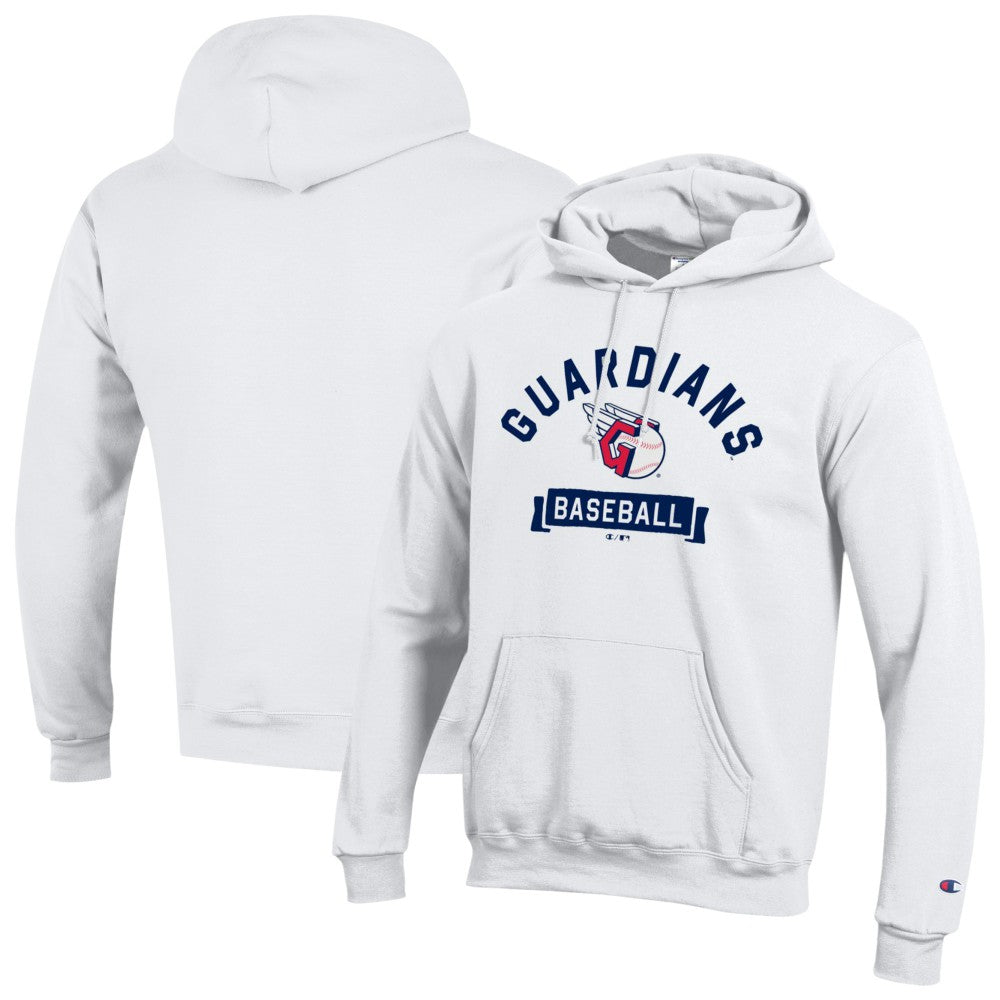 Cleveland Guardians Champion Eco Powerblend Hoodie - White Hoodies