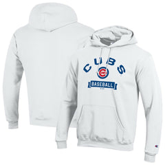 Chicago Cubs Champion Eco Powerblend Hoodie - White Hoodies