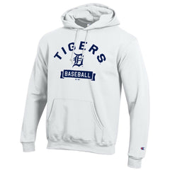 Detroit Tigers Champion Eco Powerblend Hoodie - White Hoodies