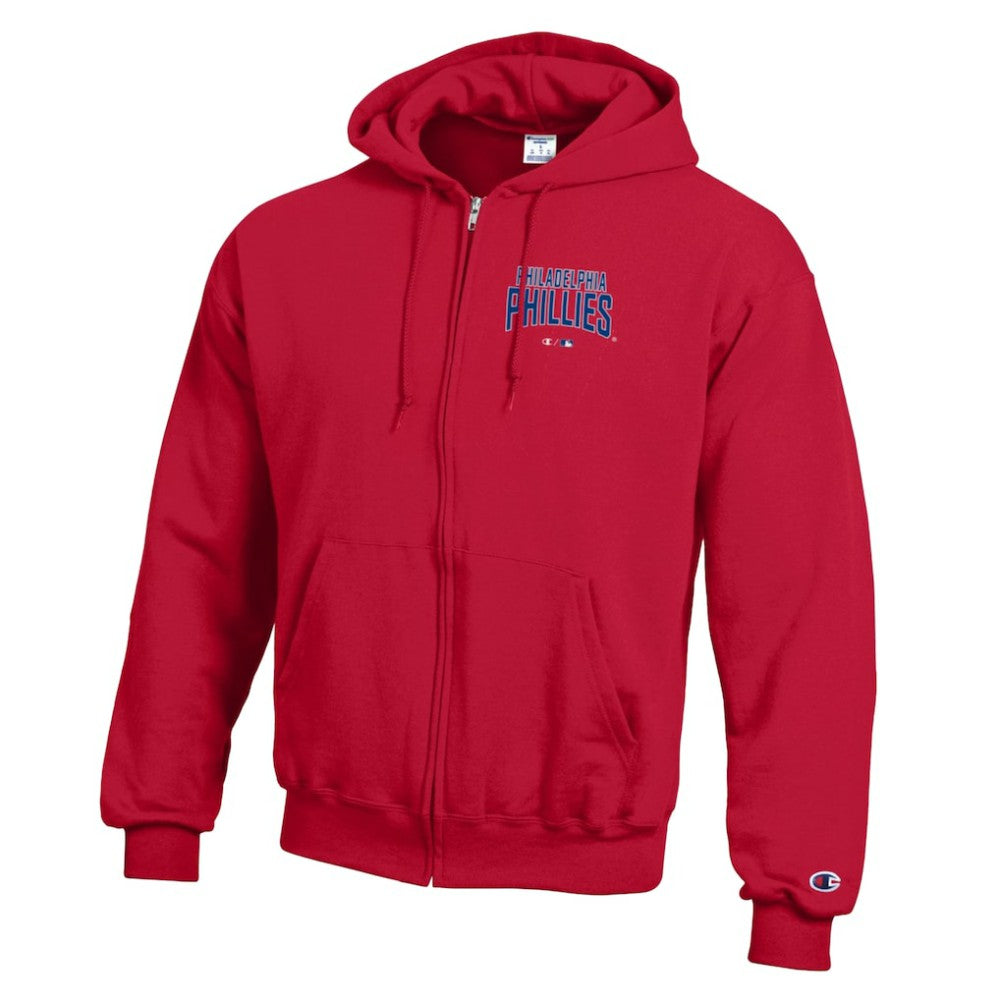 Philadelphia Phillies Champion Eco Powerblend Full-Zip Hoodie - Red Hoodies