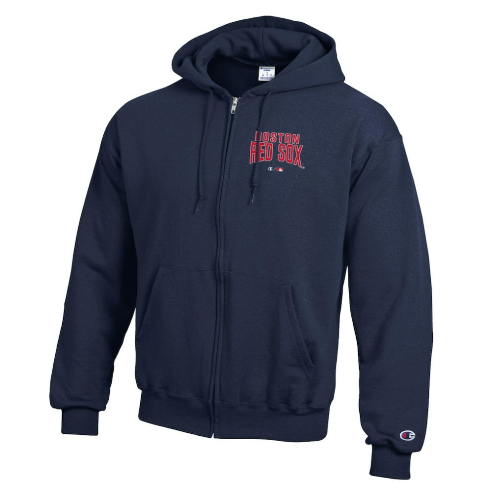 Boston Red Sox Champion Eco Powerblend Full-Zip Hoodie - Navy Hoodies