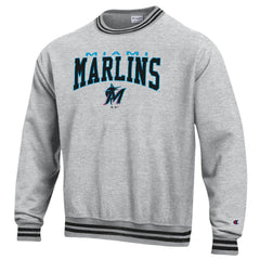 Miami Marlins Champion Reverse Weave Sweatshirt - Black Sweatshirts