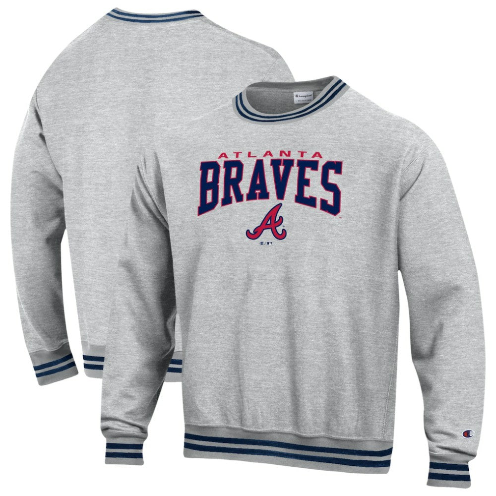 Atlanta Braves Champion Reverse Weave Sweatshirt - Navy Sweatshirts