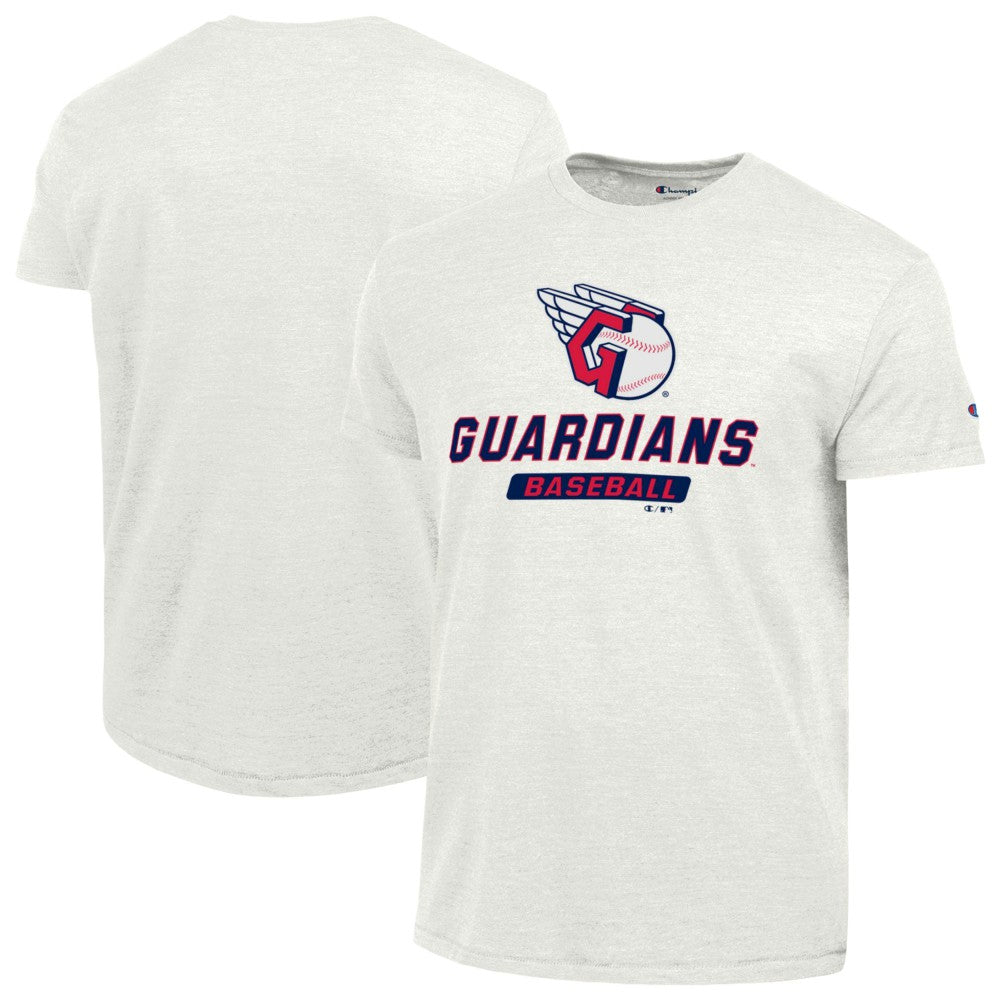 Cleveland Guardians Champion Ultimate Tri-blend T-Shirt - White T-shirts