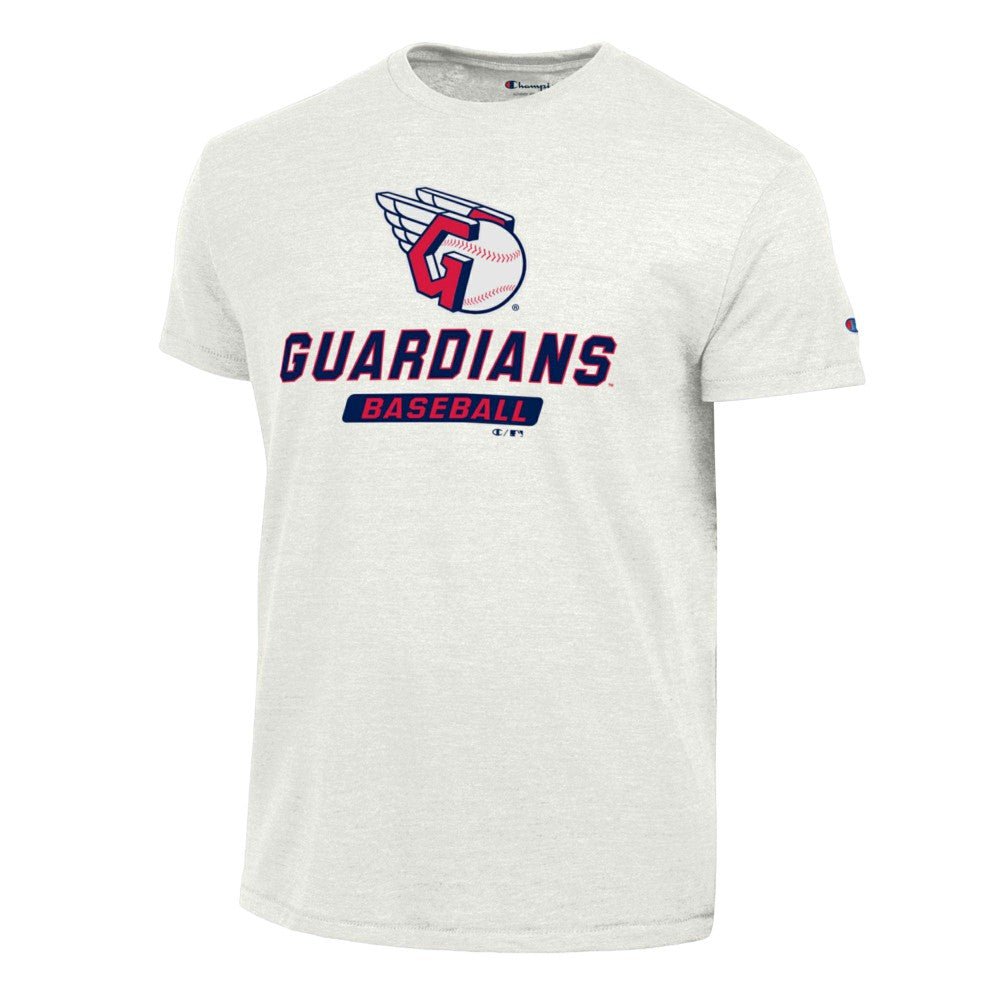 Cleveland Guardians Champion Ultimate Tri-blend T-Shirt - White T-shirts