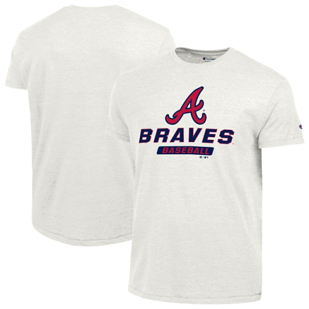 Atlanta Braves Champion Ultimate Tri-blend T-Shirt - White T-shirts