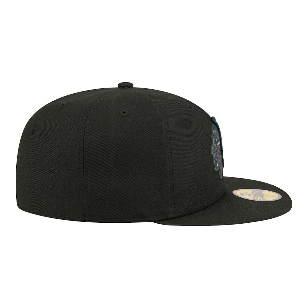 Chicago Blackhawks New Era Color Pop 59FIFTY Fitted Hat - Black | US 203778844