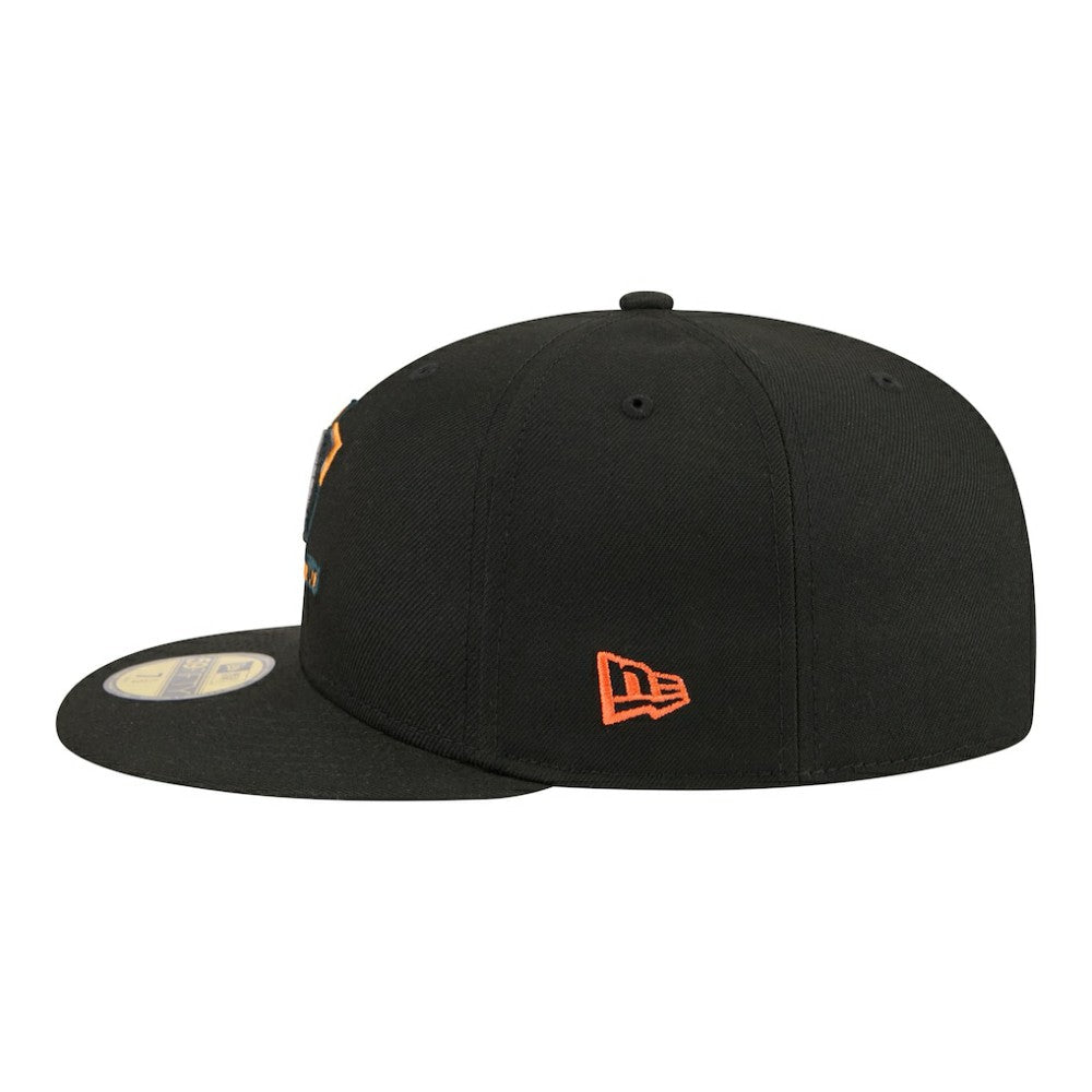 Anaheim Ducks New Era Color Pop 59FIFTY Fitted Hat - Black | US 203778845