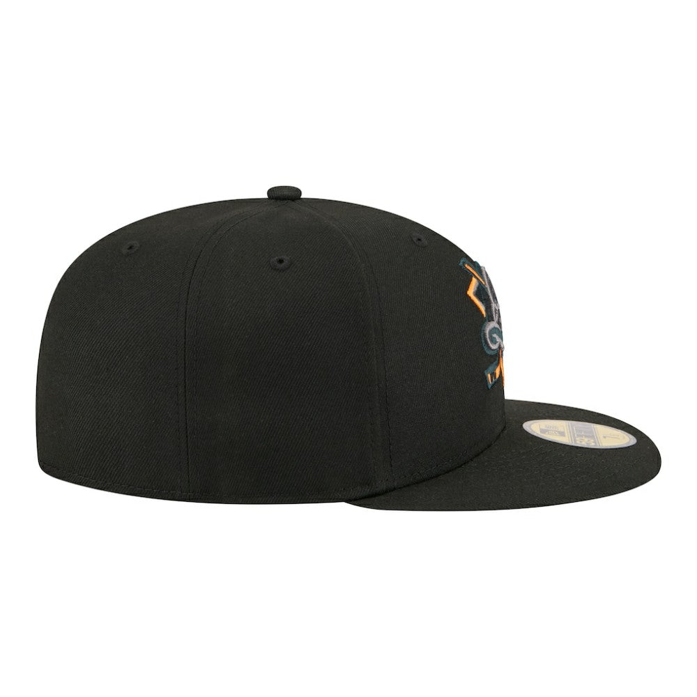 Anaheim Ducks New Era Color Pop 59FIFTY Fitted Hat - Black | US 203778845