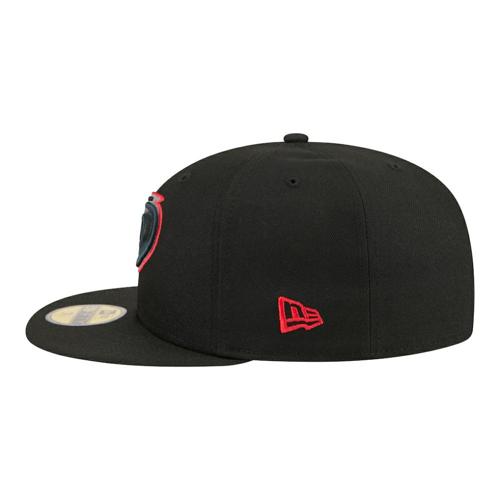 Carolina Hurricanes New Era Color Pop 59FIFTY Fitted Hat - Black | US 203778846