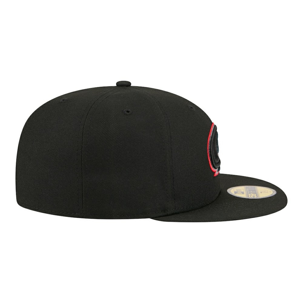 Carolina Hurricanes New Era Color Pop 59FIFTY Fitted Hat - Black | US 203778846