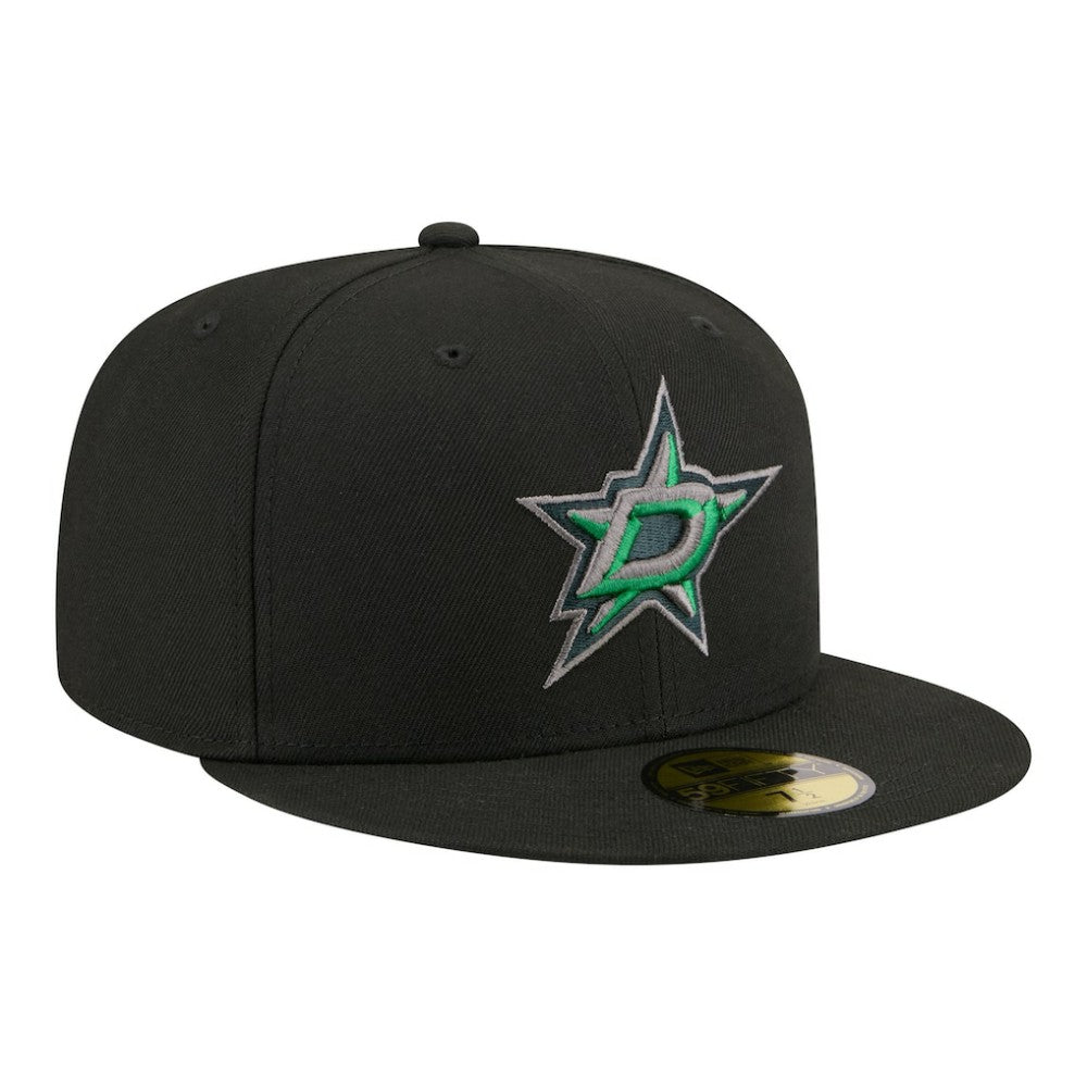 Dallas Stars New Era Color Pop 59FIFTY Fitted Hat - Black | US 203778847