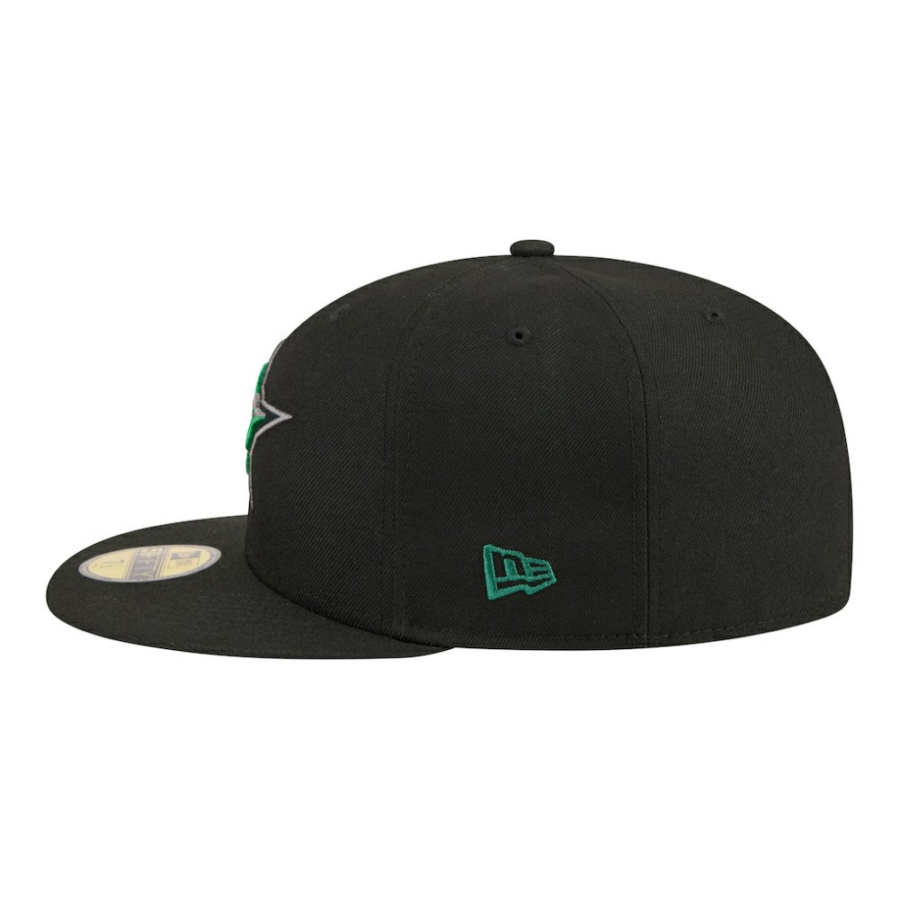 Dallas Stars New Era Color Pop 59FIFTY Fitted Hat - Black | US 203778847