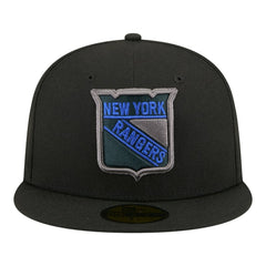 New York Rangers New Era Color Pop 59FIFTY Fitted Hat - Black | US 203778848