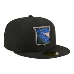 New York Rangers New Era Color Pop 59FIFTY Fitted Hat - Black | US 203778848