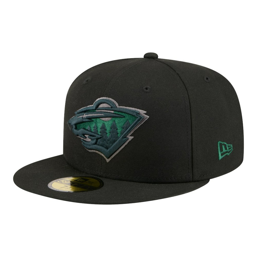 Minnesota Wild New Era Color Pop 59FIFTY Fitted Hat - Black | US 203778851