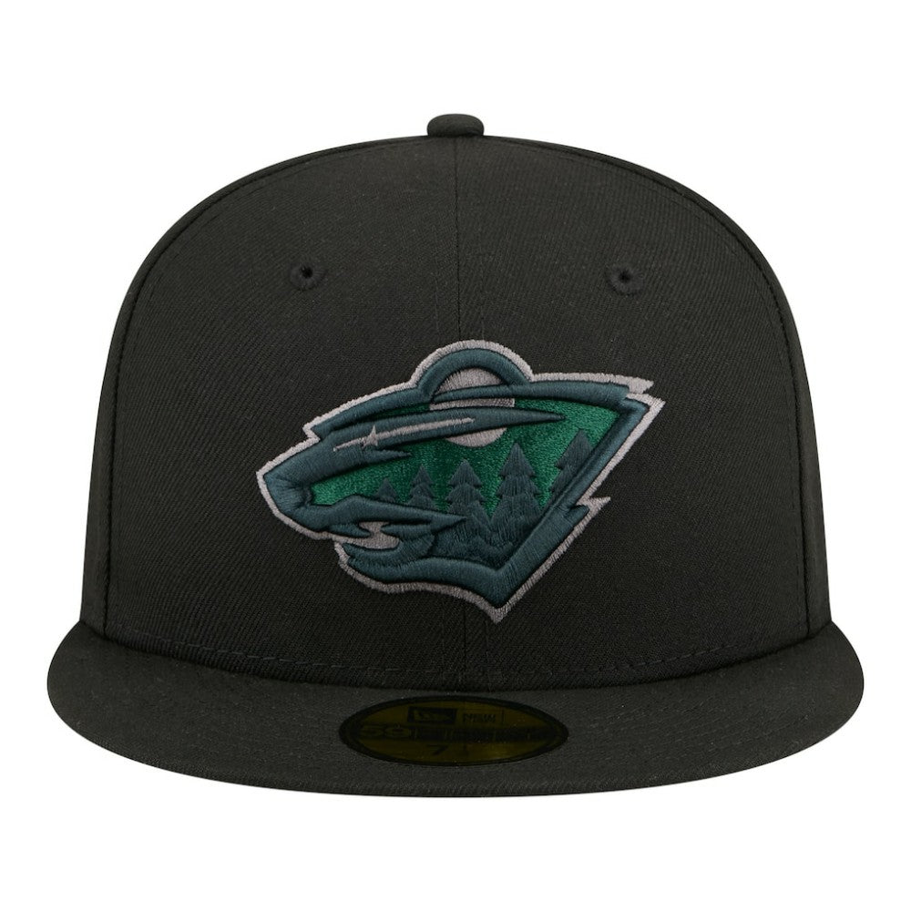 Minnesota Wild New Era Color Pop 59FIFTY Fitted Hat - Black | US 203778851