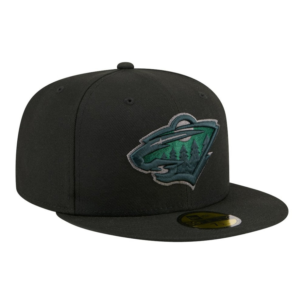 Minnesota Wild New Era Color Pop 59FIFTY Fitted Hat - Black | US 203778851