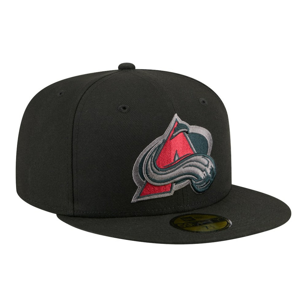 Colorado Avalanche New Era Color Pop 59FIFTY Fitted Hat - Black | US 203778852