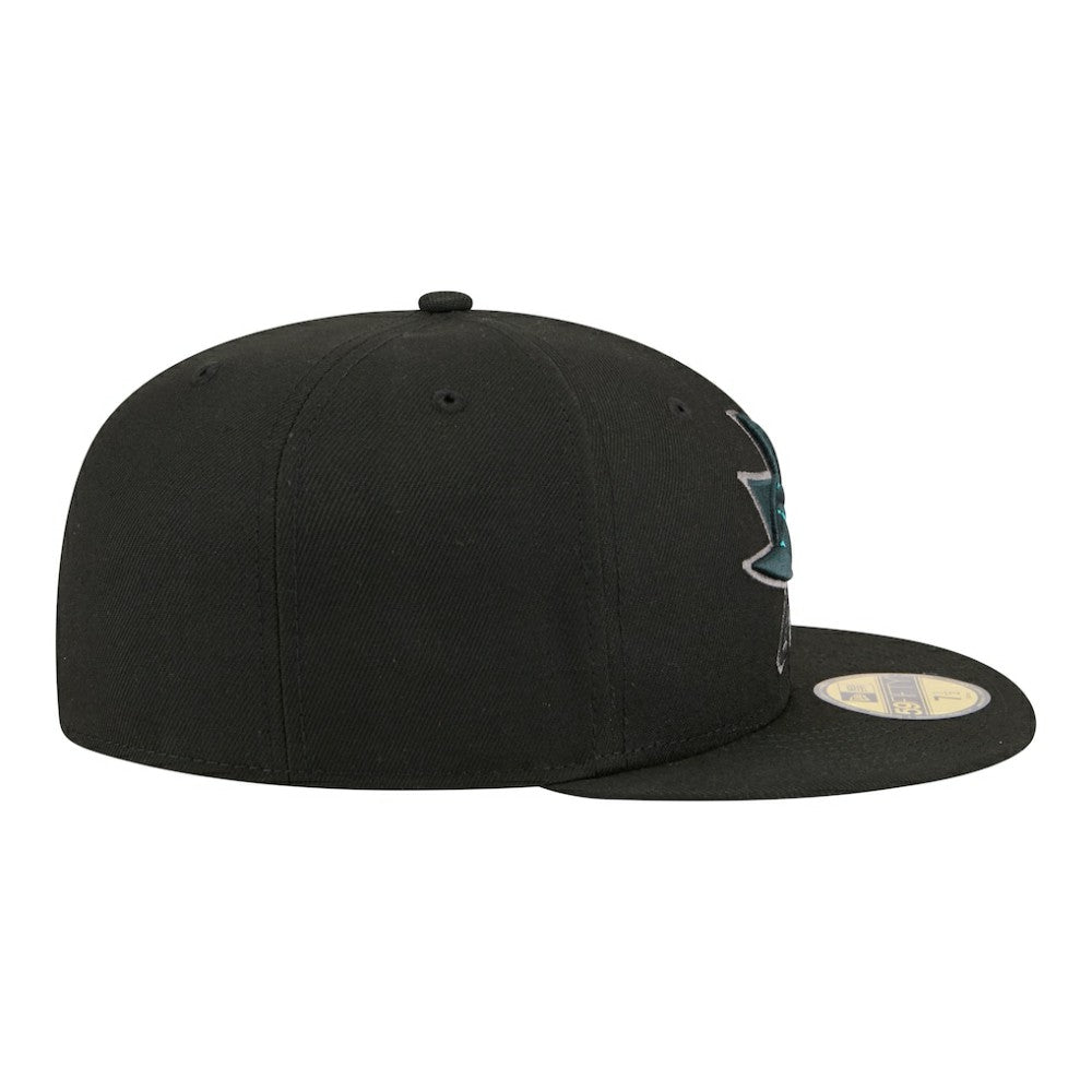 San Jose Sharks New Era Color Pop 59FIFTY Fitted Hat - Black | US 203778853
