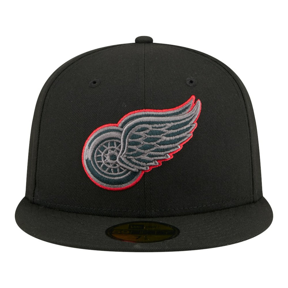 Detroit Red Wings New Era Color Pop 59FIFTY Fitted Hat - Black | US 203778857
