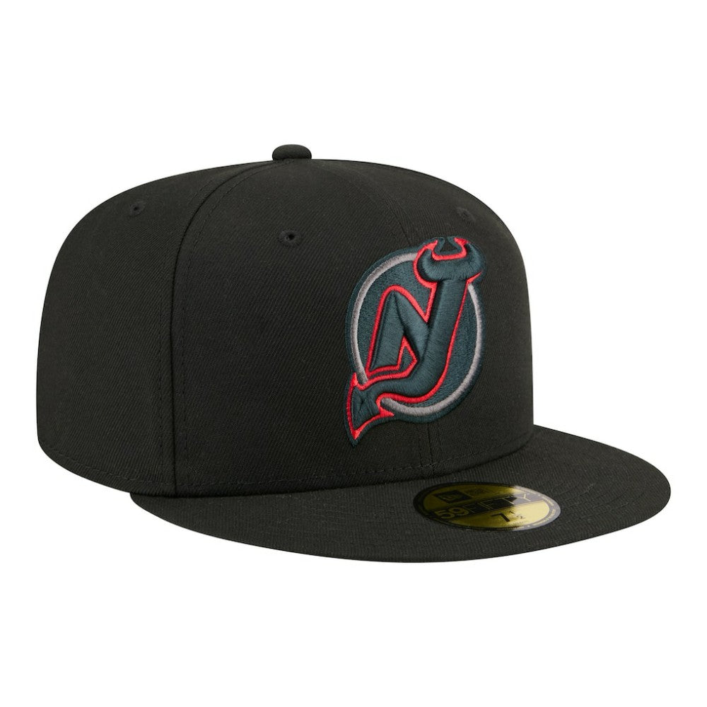 New Jersey Devils New Era Color Pop 59FIFTY Fitted Hat - Black | US 203778858