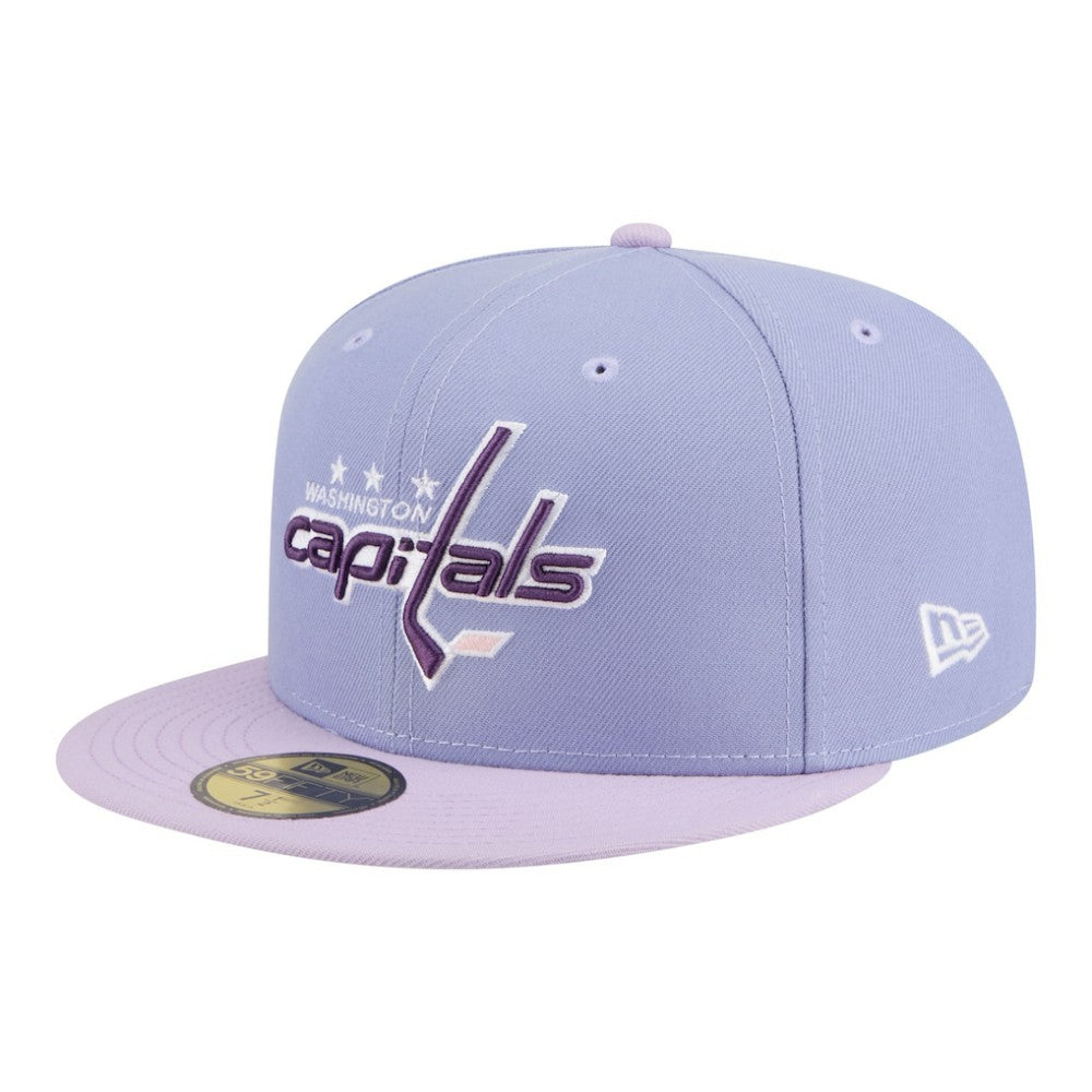 Washington Capitals New Era Lavender Bloom 59FIFTY Fitted Hat - Purple/Light Purple | US 203778859