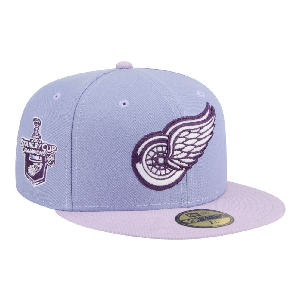 Detroit Red Wings New Era Lavender Bloom 59FIFTY Fitted Hat - Light Purple/Purple | US 203778860