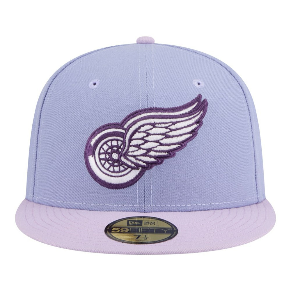 Detroit Red Wings New Era Lavender Bloom 59FIFTY Fitted Hat - Light Purple/Purple | US 203778860