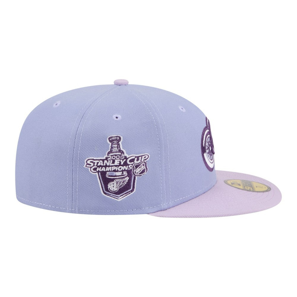 Detroit Red Wings New Era Lavender Bloom 59FIFTY Fitted Hat - Light Purple/Purple | US 203778860