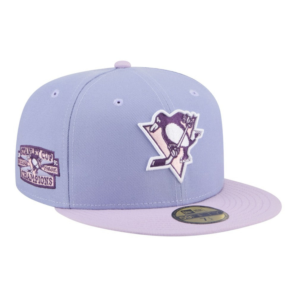 Pittsburgh Penguins New Era Lavender Bloom 59FIFTY Fitted Hat - Light Purple/Purple | US 203778861
