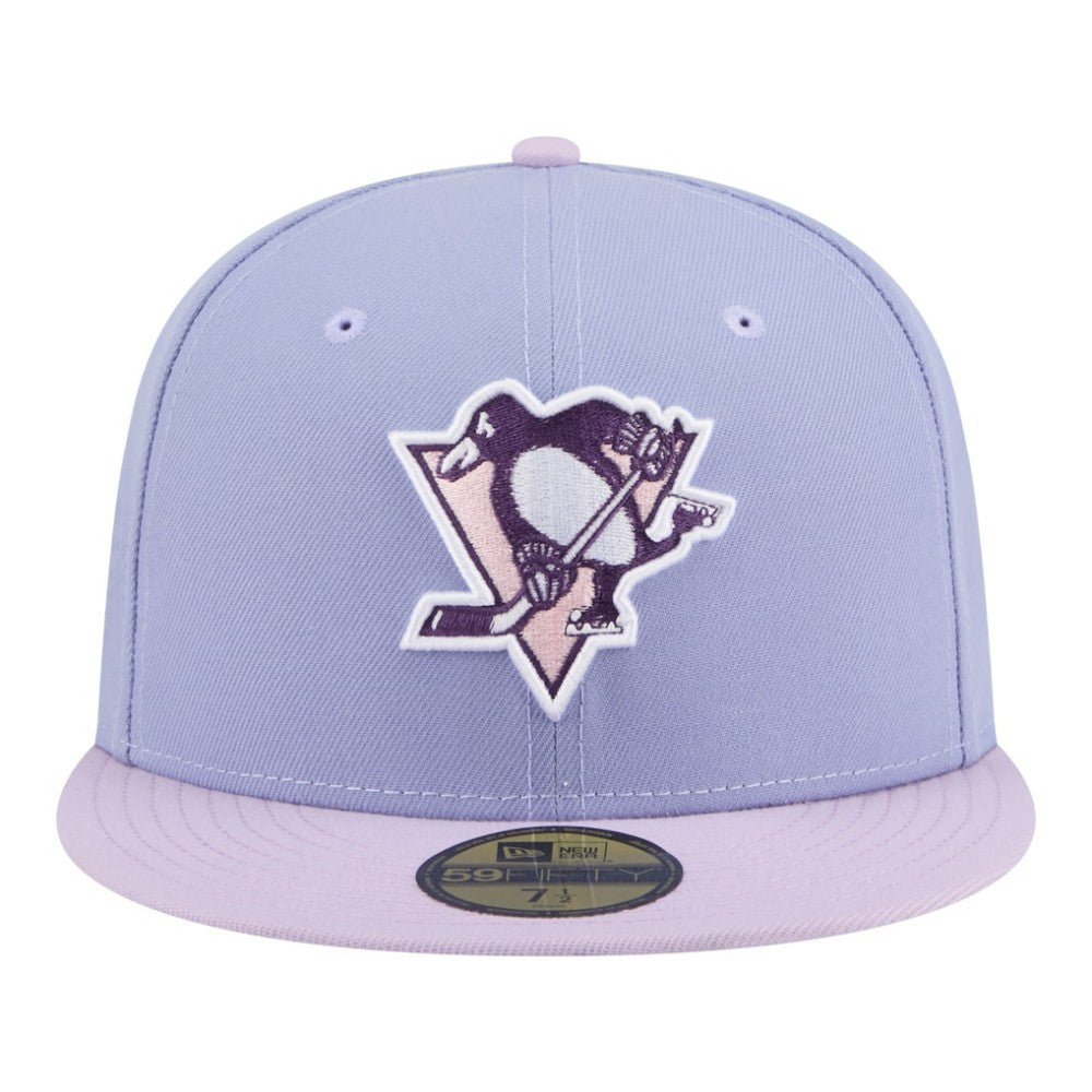 Pittsburgh Penguins New Era Lavender Bloom 59FIFTY Fitted Hat - Light Purple/Purple | US 203778861