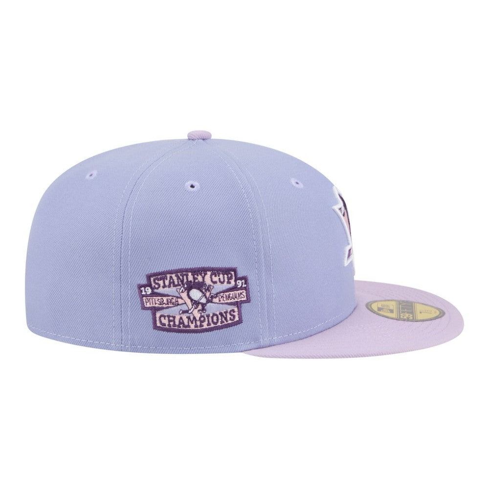 Pittsburgh Penguins New Era Lavender Bloom 59FIFTY Fitted Hat - Light Purple/Purple | US 203778861
