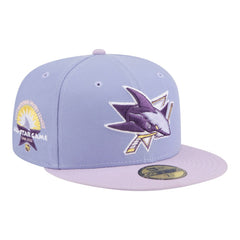 San Jose Sharks New Era Lavender Bloom 59FIFTY Fitted Hat - Light Purple/Purple | US 203778862