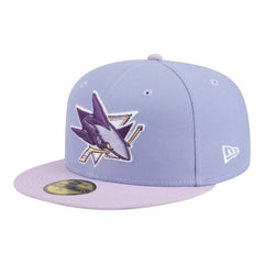 San Jose Sharks New Era Lavender Bloom 59FIFTY Fitted Hat - Light Purple/Purple | US 203778862
